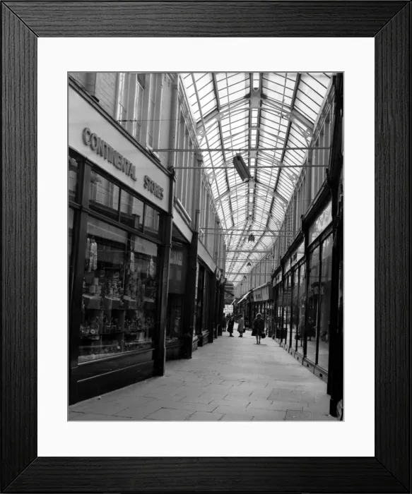 Framed Print : Cardiff - Arcades - Morgan Arcade - 10th Sept 1974 - Western Mail Framed Print : Cardiff - Arcades - Morgan Arcade - 10th Sept 1974 - Western Mail