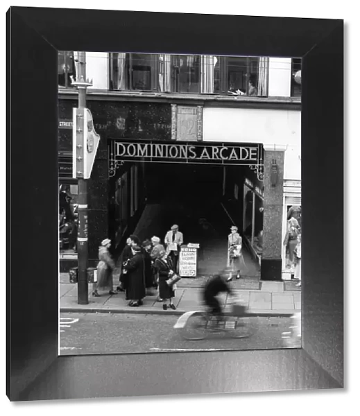 CARDIFF ARCADES: Dominion Arcade. COPYRIGHT: Western Mail and Echo Ltd