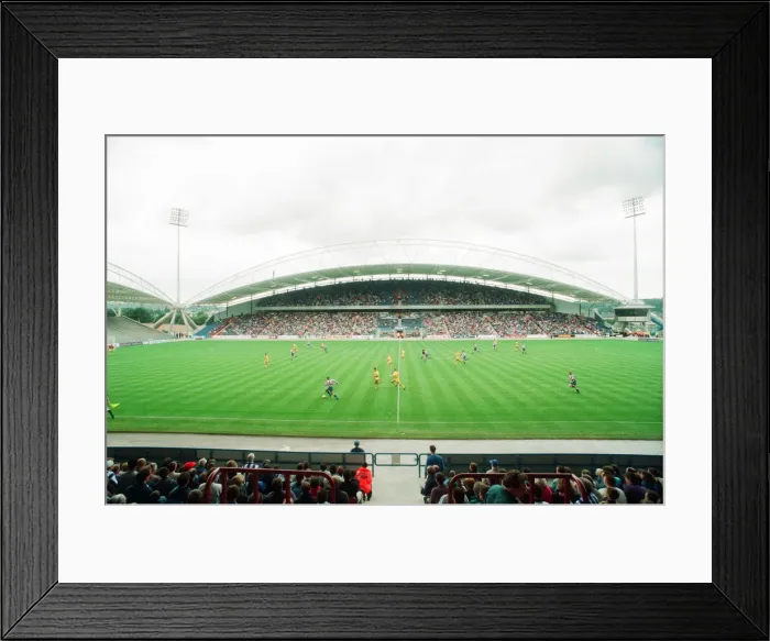 Framed Print : Huddersfield Town 0-1 Wycombe Wanderers, Division Two league match at the Alfred McAlpine Framed Print : Huddersfield Town 0-1 Wycombe Wanderers, Division Two league match at the Alfred McAlpine