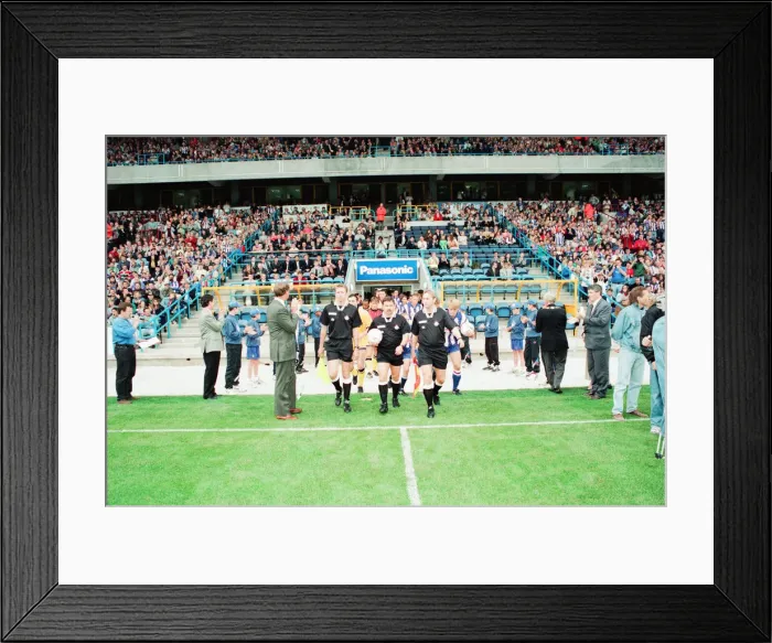 Framed Print : Huddersfield Town 0-1 Wycombe Wanderers, Division Two league match at the Alfred McAlpine Framed Print : Huddersfield Town 0-1 Wycombe Wanderers, Division Two league match at the Alfred McAlpine