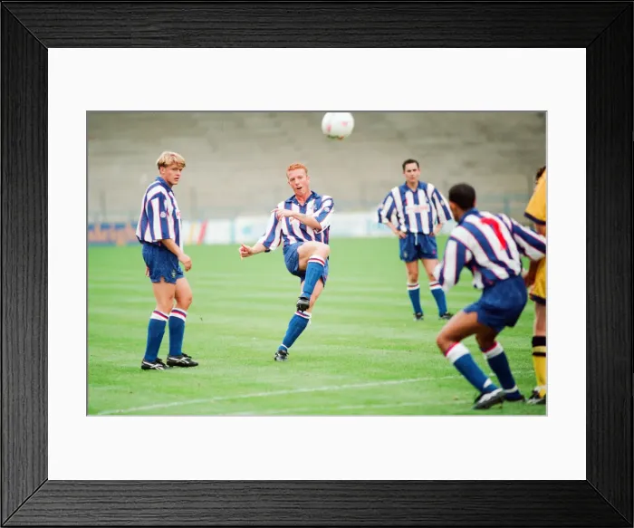 Framed Print : Huddersfield Town 0-1 Wycombe Wanderers, Division Two league match at the Alfred McAlpine Framed Print : Huddersfield Town 0-1 Wycombe Wanderers, Division Two league match at the Alfred McAlpine