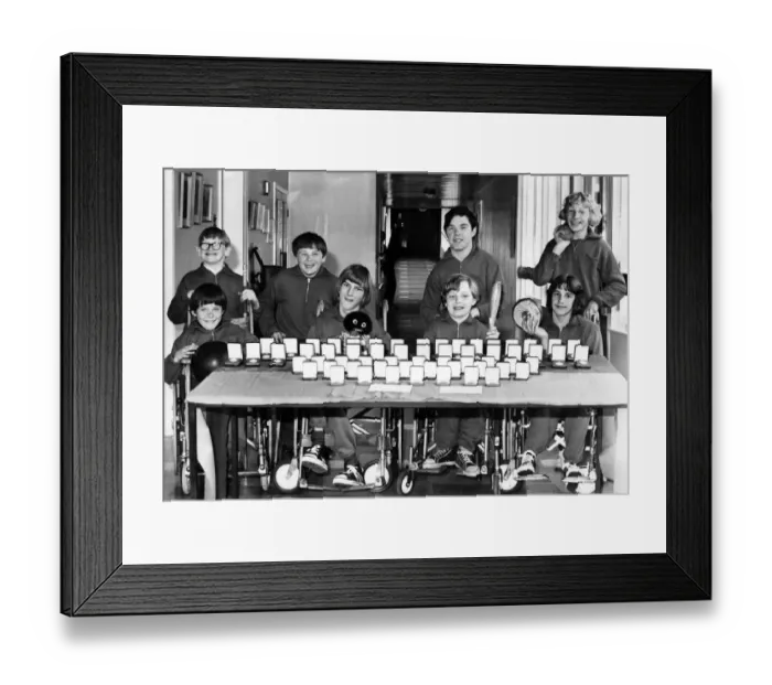 Framed Print : Percy Hedley School with their medals galore. 12 members competed in the second National Framed Print : Percy Hedley School with their medals galore. 12 members competed in the second National