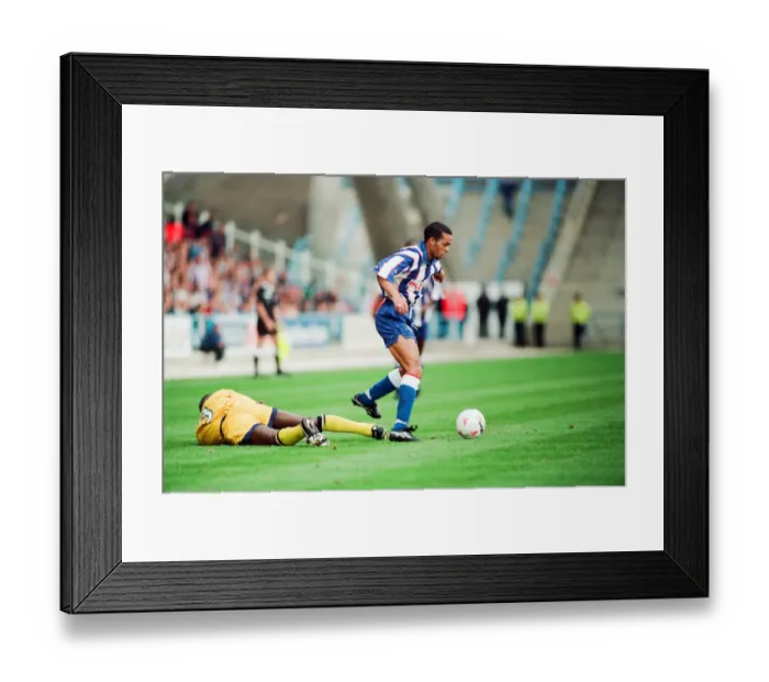 Framed Print : Huddersfield Town 0-1 Wycombe Wanderers, Division Two league match at the Alfred McAlpine Framed Print : Huddersfield Town 0-1 Wycombe Wanderers, Division Two league match at the Alfred McAlpine