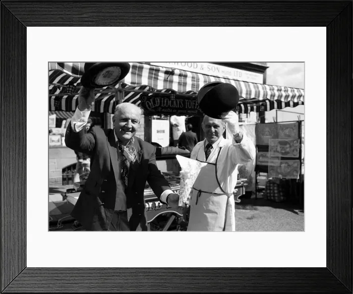Framed Print : All the fun of the summer holidays in Huddersfield. Dressing up for the Brook Street Framed Print : All the fun of the summer holidays in Huddersfield. Dressing up for the Brook Street