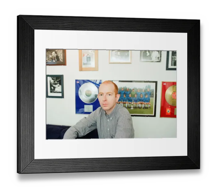 Framed Print : Alan McGee, co owner Creation Records label, and manager of Oasis music group