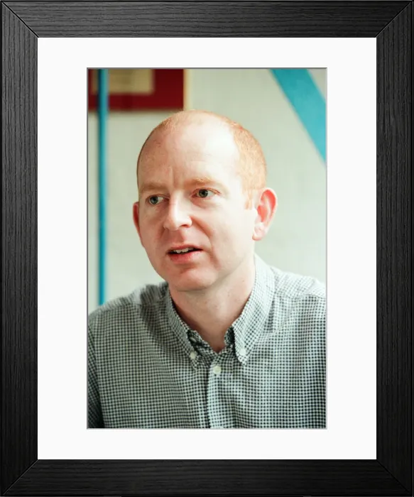 Framed Print : Alan McGee, co owner Creation Records label, and manager of Oasis music group Framed Print : Alan McGee, co owner Creation Records label, and manager of Oasis music group