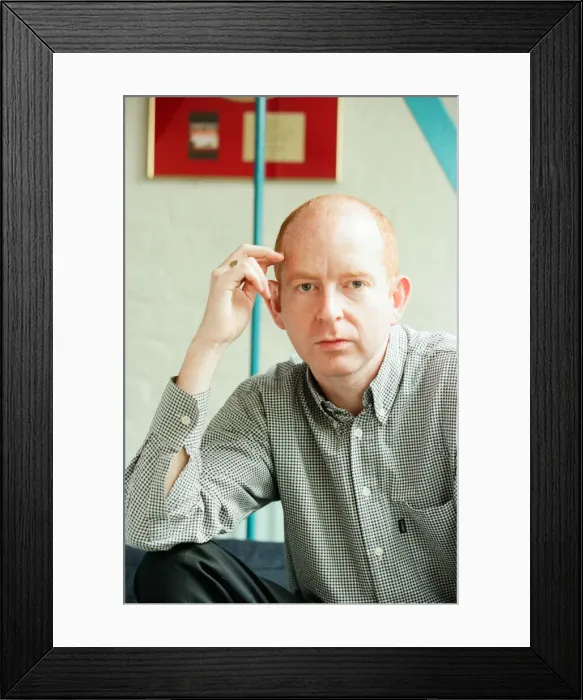 Framed Print : Alan McGee, co owner Creation Records label, and manager of Oasis music group Framed Print : Alan McGee, co owner Creation Records label, and manager of Oasis music group