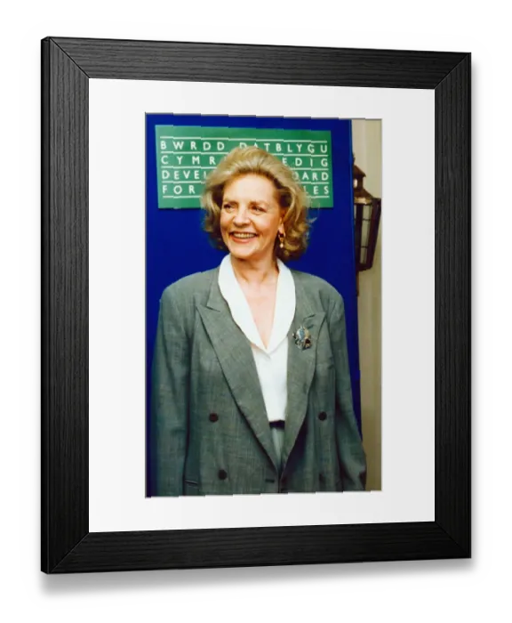 Framed Print : Lauren Bacall, Hollywood Legend aged 66, paying her first visit to Wales, 24th May 1991 Framed Print : Lauren Bacall, Hollywood Legend aged 66, paying her first visit to Wales, 24th May 1991