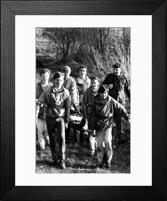 Framed Print : Youngsters found more then hidden treasure during a day of adventure in the woods Framed Print : Youngsters found more then hidden treasure during a day of adventure in the woods