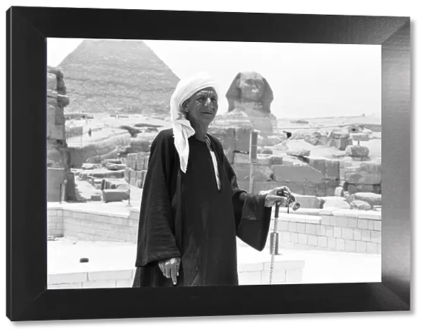 A tour guide at the Great Pyramid and Sphinx of Giza 29th May 1976