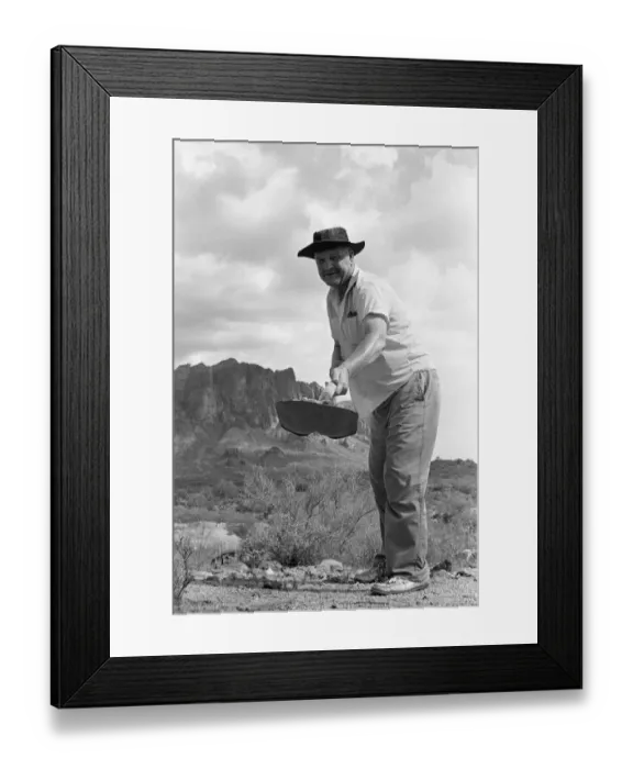 Framed Print : Doc Rosecrans a gold prospector on Superstition mountain, Apache Junction, Arizona Framed Print : Doc Rosecrans a gold prospector on Superstition mountain, Apache Junction, Arizona