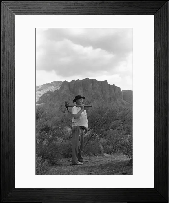 Framed Print : Doc Rosecrans a gold prospector on Superstition mountain, Apache Junction, Arizona Framed Print : Doc Rosecrans a gold prospector on Superstition mountain, Apache Junction, Arizona