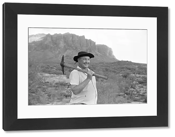 Doc Rosecrans a gold prospector on Superstition mountain, Apache Junction, Arizona