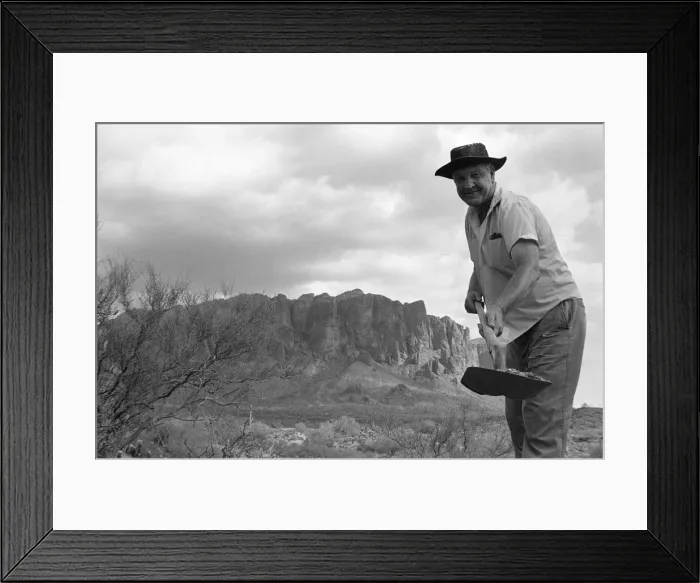 Framed Print : Doc Rosecrans a gold prospector on Superstition mountain, Apache Junction, Arizona Framed Print : Doc Rosecrans a gold prospector on Superstition mountain, Apache Junction, Arizona