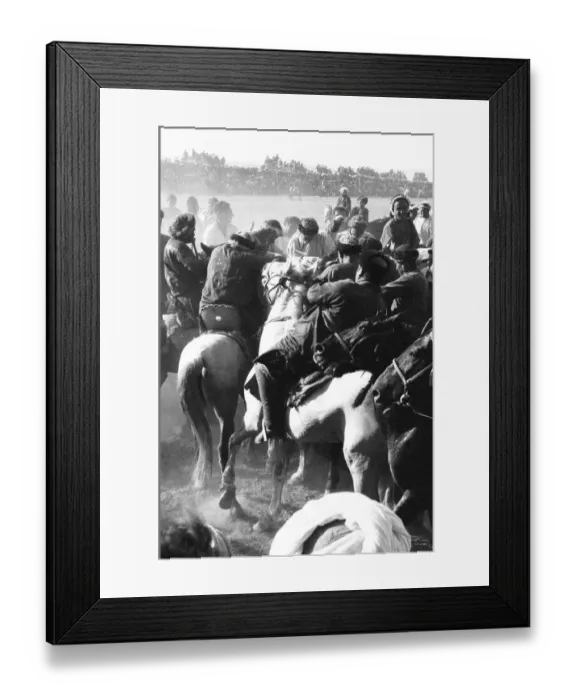 Framed Print : A game of Buzkashi in the Afghan town of Mazar e Sharif Framed Print : A game of Buzkashi in the Afghan town of Mazar e Sharif