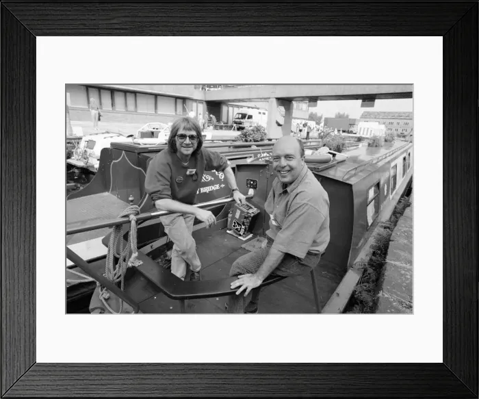 Framed Print : Huddersfield canal festival. 2nd September 1991