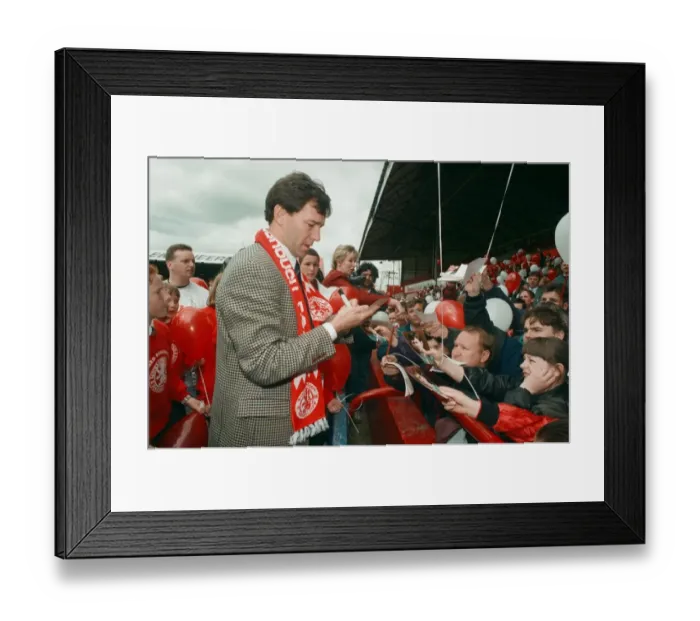 Framed Print : Bryan Robson being unveiled as the new Manager for Middlesbrough F. C Framed Print : Bryan Robson being unveiled as the new Manager for Middlesbrough F. C