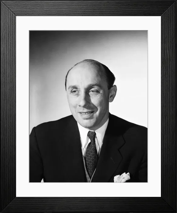 Framed Print : Donald Zec Daily Mirror entertainment editor and feature writer 7th July 1955 Framed Print : Donald Zec Daily Mirror entertainment editor and feature writer 7th July 1955