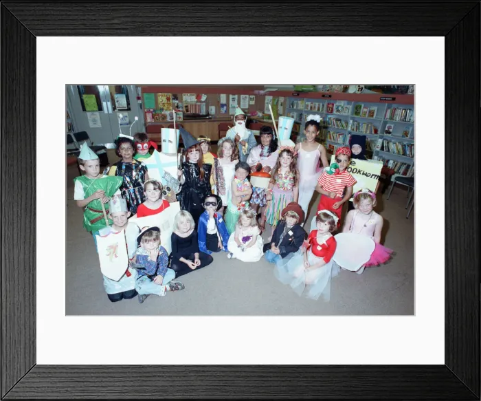 Framed Print : Famous legendary and fictional characters sprung to life at huddersfield children