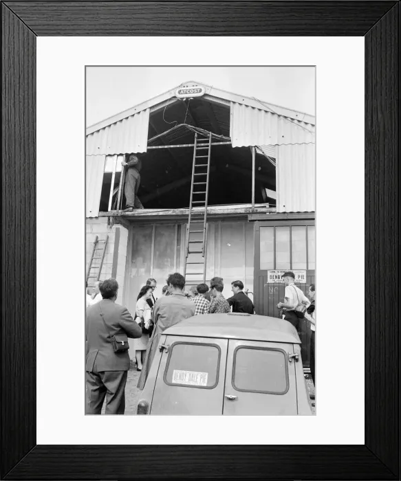 Framed Print : Denby Dale Pie Festival, 5th September 1964. Denby Dale is a village in the borough of Framed Print : Denby Dale Pie Festival, 5th September 1964. Denby Dale is a village in the borough of
