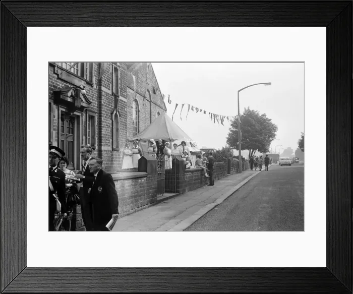 Framed Print : Denby Dale Pie Festival, 5th September 1964. Denby Dale is a village in the borough of Framed Print : Denby Dale Pie Festival, 5th September 1964. Denby Dale is a village in the borough of