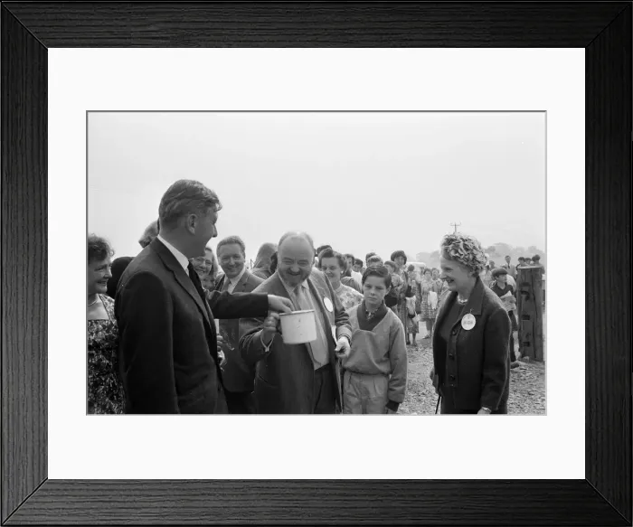 Framed Print : Denby Dale Pie Festival, 5th September 1964. Denby Dale is a village in the borough of Framed Print : Denby Dale Pie Festival, 5th September 1964. Denby Dale is a village in the borough of