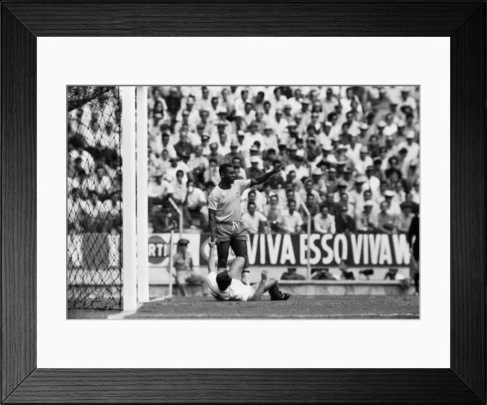 Framed Print : Brazil vs Czechoslovakia 1970 World Cup Group C. Brazil won 4-1 On the eve of Framed Print : Brazil vs Czechoslovakia 1970 World Cup Group C. Brazil won 4-1 On the eve of