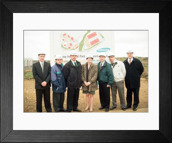 Framed Print : The first seven new recruits for Samsuns new industrial its at Wynyard were shown