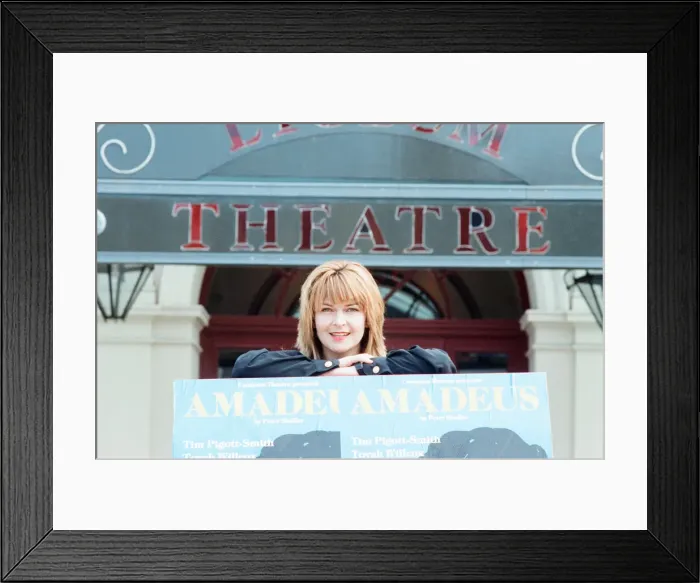 Framed Print : Toyah Willcox, Singer and Actress, pictured outside the Lyceum Theatre in Sheffield