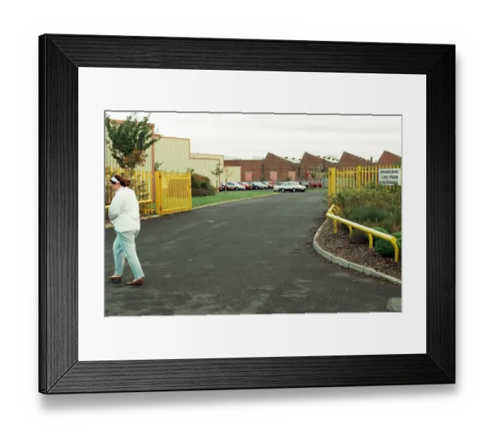 Framed Print : The Dannimac factory on Southbank Road, Middlesbrough. 29th October 1996