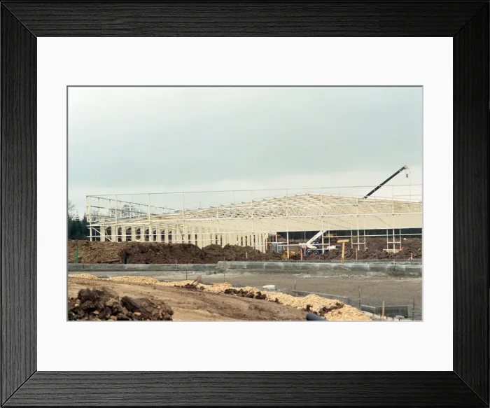 Framed Print : The new factory for Samsung under construction at Wynyard Business Park. 14th March 1995 Framed Print : The new factory for Samsung under construction at Wynyard Business Park. 14th March 1995