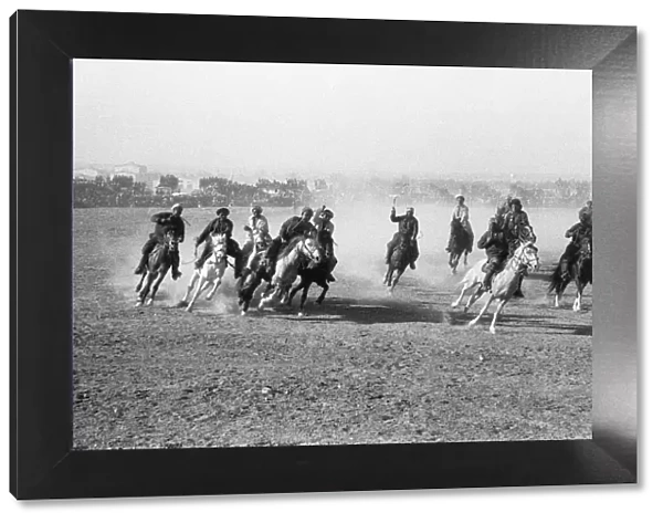 A game of Buzkashi in the Afghan town of Mazar e Sharif