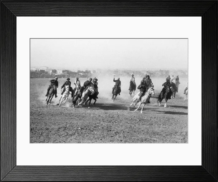 Framed Print : A game of Buzkashi in the Afghan town of Mazar e Sharif Framed Print : A game of Buzkashi in the Afghan town of Mazar e Sharif