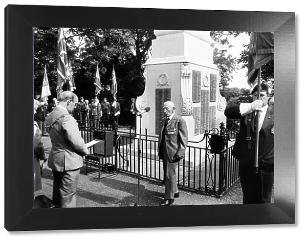 War memorial, Thornaby Cenotaph, Acklam Road, Thornaby, Stockton on Tees, is rededicated
