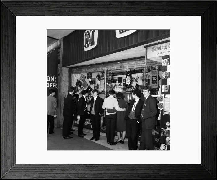 Framed Print : NEMS (North End Music Stores) shop in Liverpool, owned by Beatles manager Brian Epstein Framed Print : NEMS (North End Music Stores) shop in Liverpool, owned by Beatles manager Brian Epstein