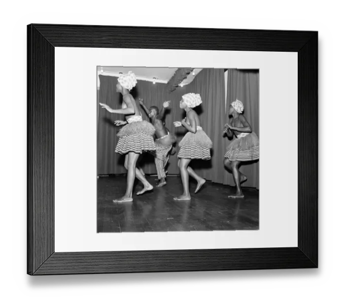 Framed Print : The Sierra Leone Dance Troupe rehearse at the London University Girls Hostel Framed Print : The Sierra Leone Dance Troupe rehearse at the London University Girls Hostel