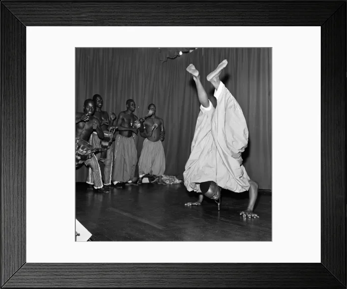 Framed Print : The Sierra Leone Dance Troupe rehearse at the London University Girls Hostel Framed Print : The Sierra Leone Dance Troupe rehearse at the London University Girls Hostel