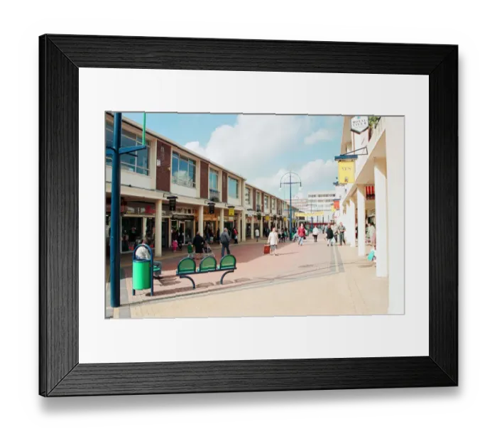 Framed Print : Kirkby Town Centre Renovations, Kirkby, Liverpool, Merseyside, 13th September 1994 Framed Print : Kirkby Town Centre Renovations, Kirkby, Liverpool, Merseyside, 13th September 1994