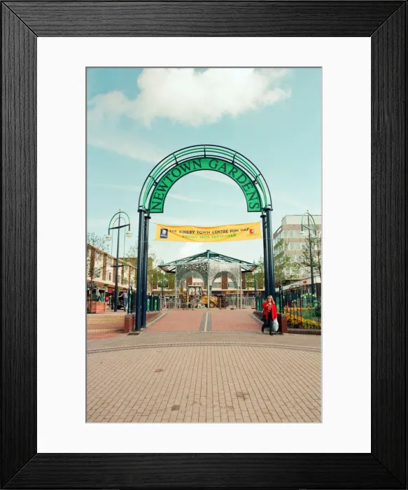 Framed Print : Kirkby Town Centre Renovations, Kirkby, Liverpool, Merseyside, 13th September 1994