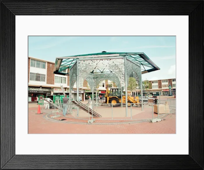 Framed Print : Kirkby Town Centre Renovations, Kirkby, Liverpool, Merseyside, 13th September 1994 Framed Print : Kirkby Town Centre Renovations, Kirkby, Liverpool, Merseyside, 13th September 1994