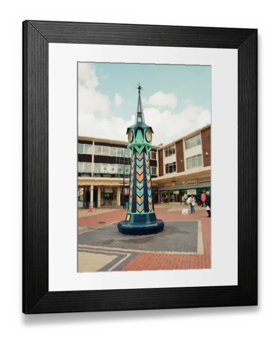 Framed Print : Kirkby Town Centre Renovations, Kirkby, Liverpool, Merseyside, 13th September 1994