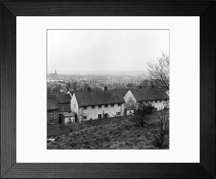 Framed Print : View of Barnstaple, North Devon. 9th January 1966