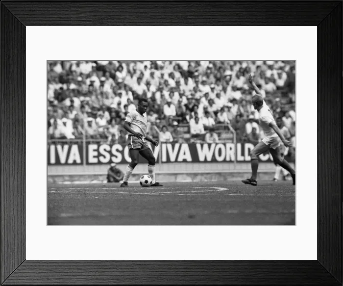 Framed Print : Brazil vs Czechoslovakia 1970 World Cup Group C. Brazil won 4-1 On the eve of