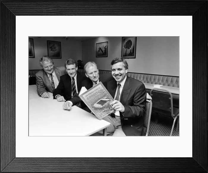 Framed Print : Ken Rogers, Book launch, One Hundred Years of Goodison Glory