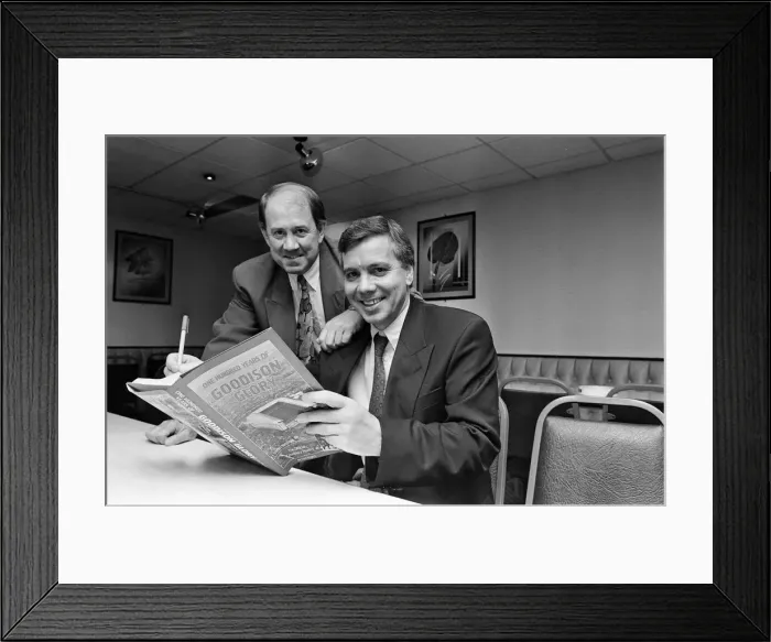 Framed Print : Ken Rogers, Book launch, One Hundred Years of Goodison Glory