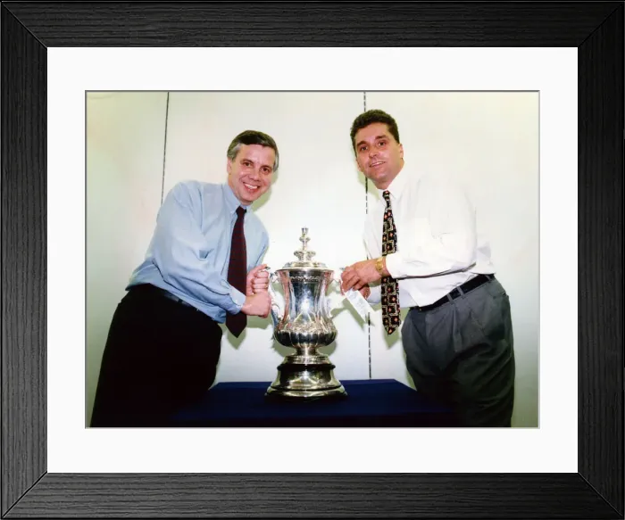 Framed Print : Up for the cup... Scouseology captain, the Echos Ken Rogers (left