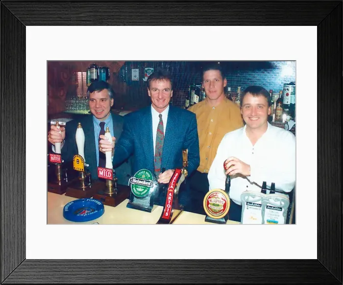 Framed Print : The Echo Higsons League occer panel, on the road again. 12th November 1994