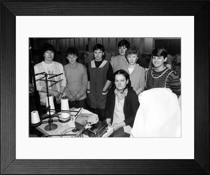 Framed Print : A video goody helped save 93 jobs and provide work for these lucky seven new Framed Print : A video goody helped save 93 jobs and provide work for these lucky seven new