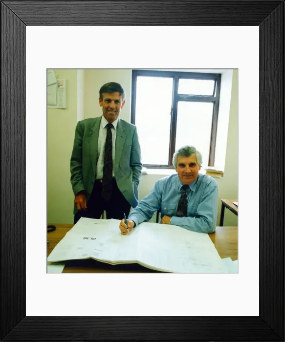 Framed Print : A Middlesbrough firm that exports steelwork all over the world has gained accreditation