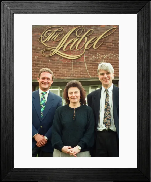 Framed Print : Baird Menswear, Guisborough. Mike Baker, sales director, left Framed Print : Baird Menswear, Guisborough. Mike Baker, sales director, left